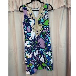 Lilly Pulitzer EUC Janice Shift Spectrum Blue Catwalk